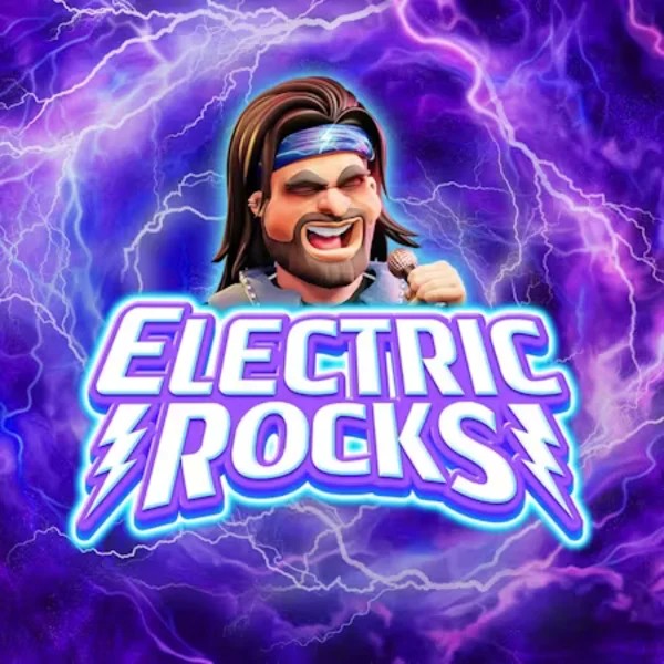 Electric Rocks slot logo by Inspired Gaming at EliteSpin Casino