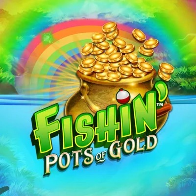 Fishin Pots Of Gold online game logo by Gameburger Studios on elitesspin.com