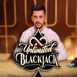 Unlimited Blackjack logo by Ezugi EliteSpin Casino